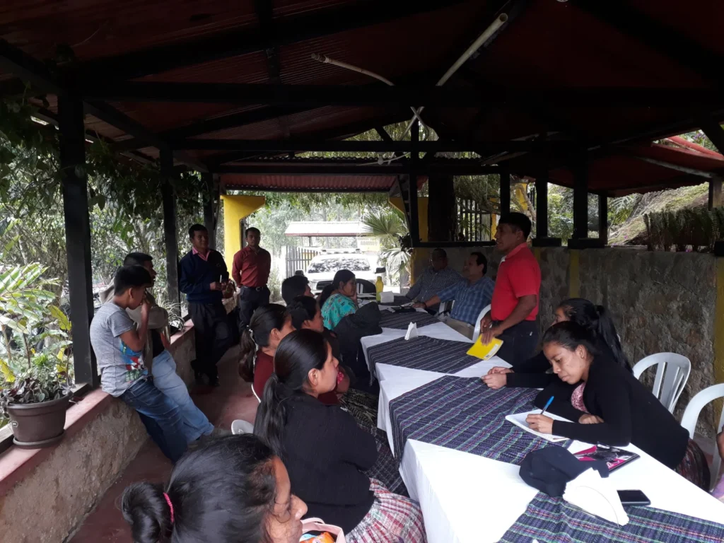 Women in Guatemala at a training in business management