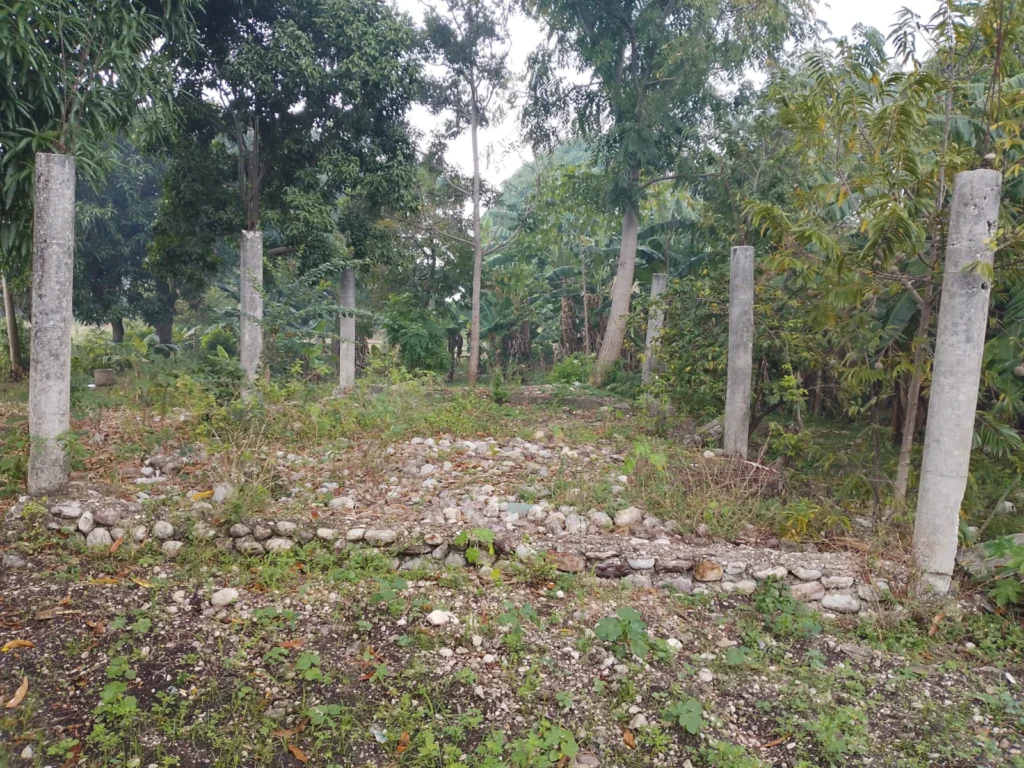 Kindergarten property in Les Cayes after the earthquake